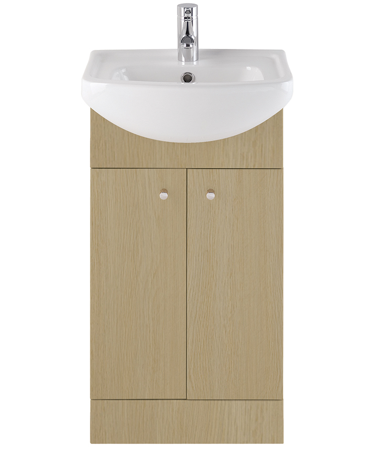 Majestic Light Oak Vanity Unit 450mm