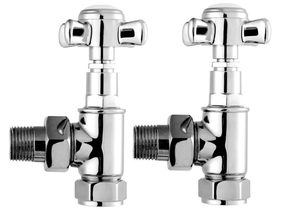 XHead 15mm Angled Towel Warmer Valves