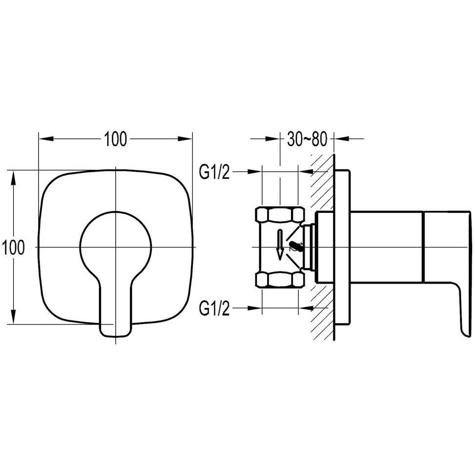 Technical drawing B3-16391 / URSV