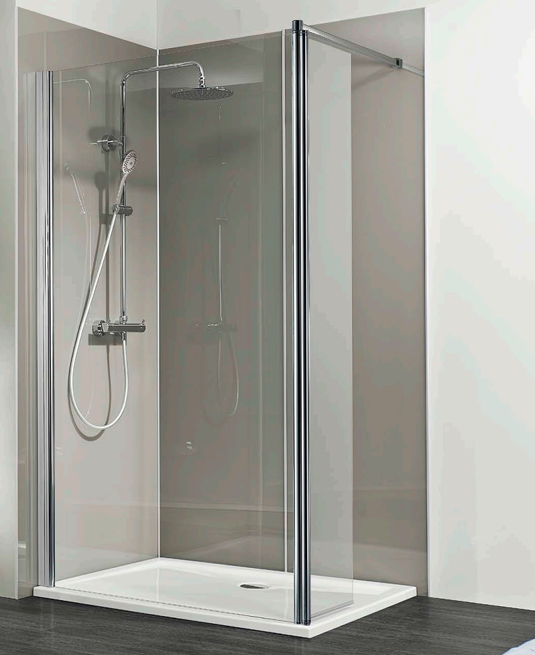 HSK Walk In Easy 1 Shower Panel With Flip Panel 1000 x 350 x 2000mm
