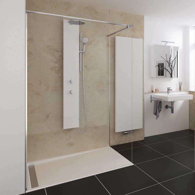 HSK Walk In Pro Concept 1 Elements Shower Panel 900 x 2000mm