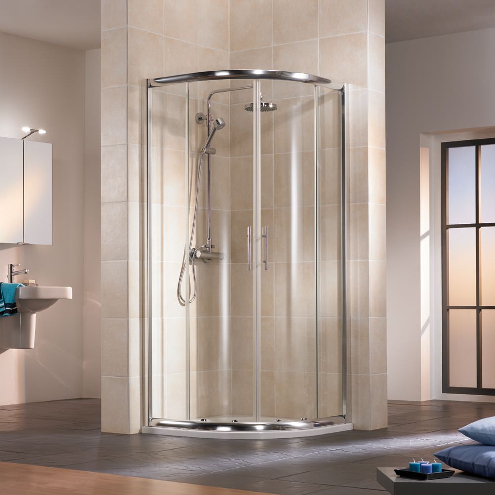 HSK Favorit 1000 x 1000mm Double Sliding Door Quadrant Enclosure