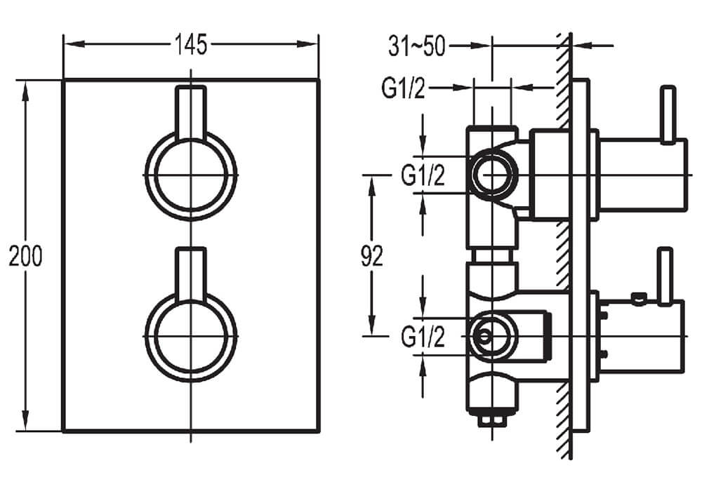 Technical drawing B3-16469 / ST333TRIM