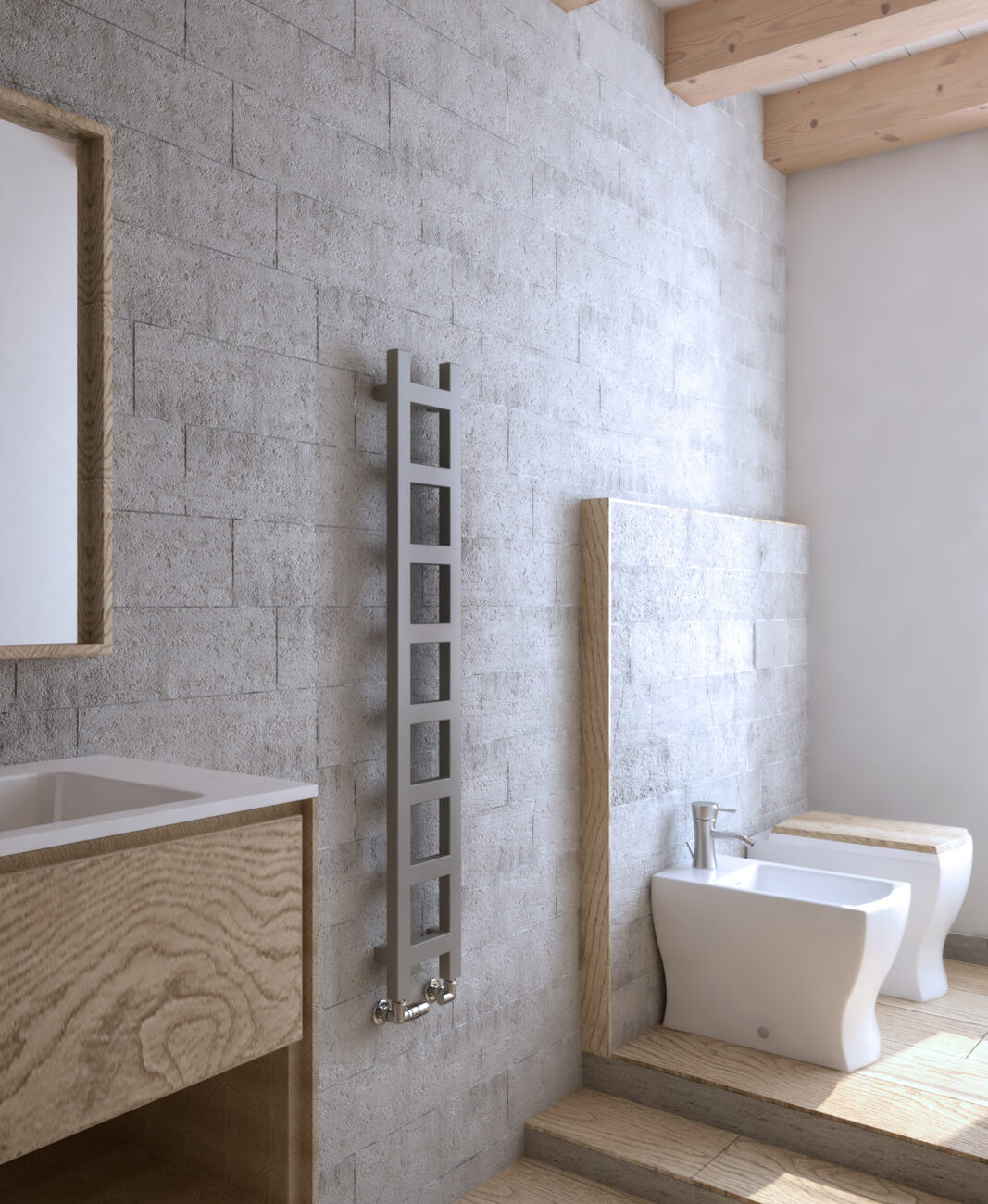 Frontline Easy 200mm Wide Electric Towel Rail