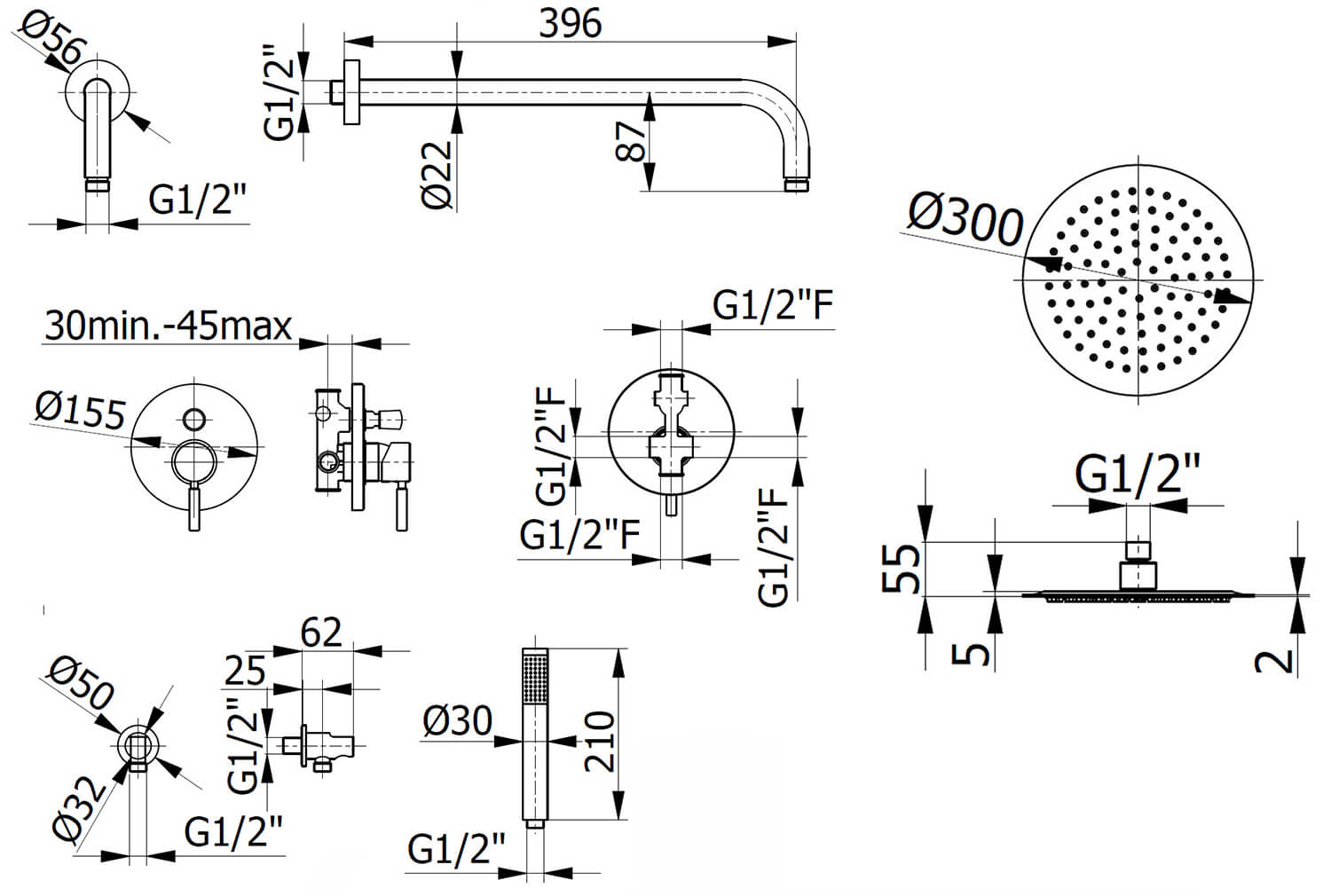 Technical drawing B3-31002 / FMVIBSP